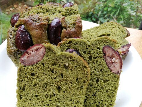 ＨＭ♬花まめと緑茶のパウンドケーキ♪